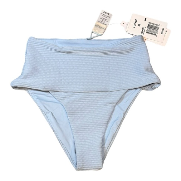 L*Space Eco Chic Repreve® Desi Bikini Bottom in Sky Blue NWT - Picture 2 of 8